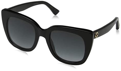 Gucci GG0163S 001 Black GG0163S Square Sunglasses Lens 